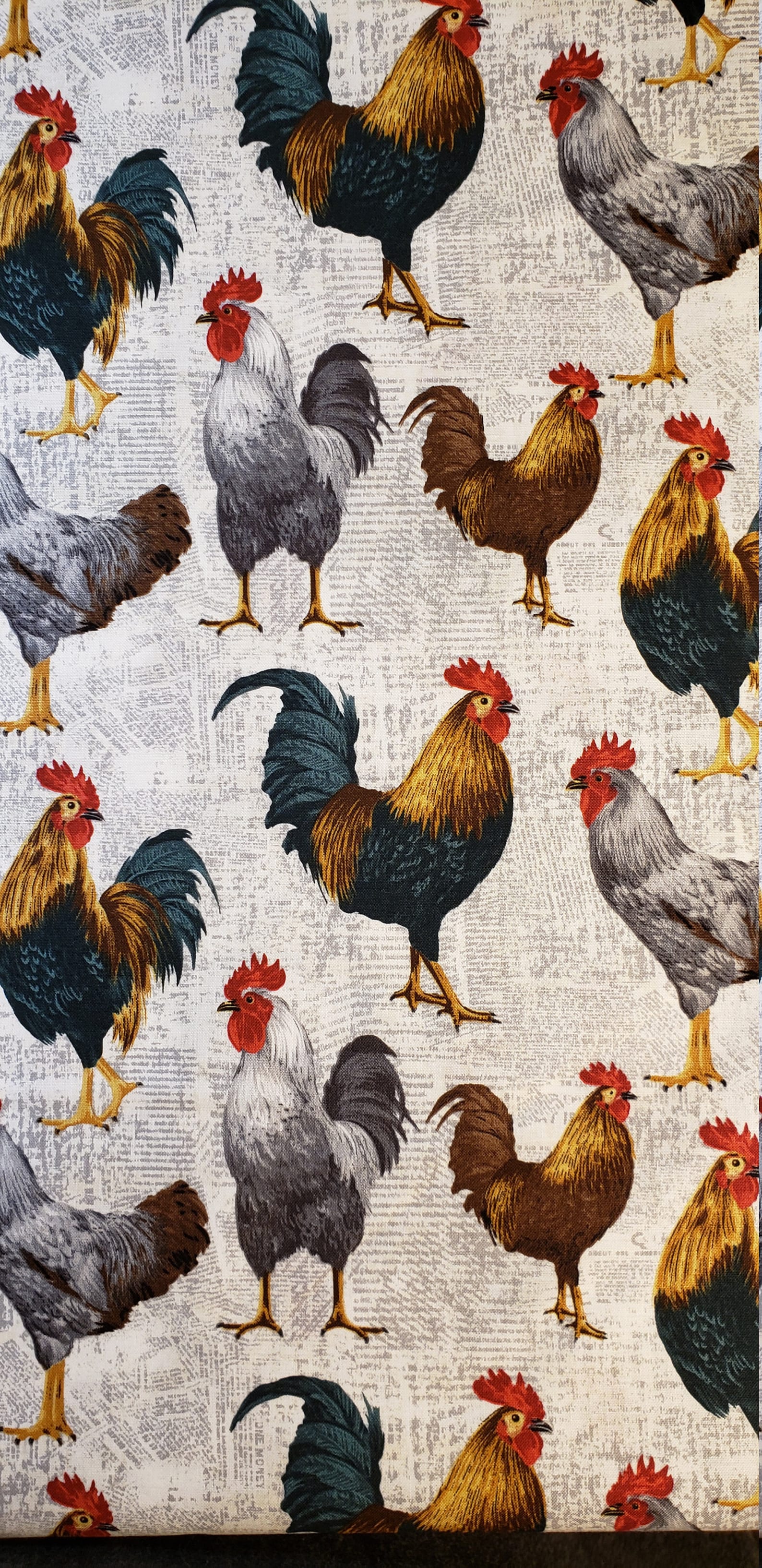 Farm Chickens on new Fabric by the yard 100 cotton for Etsy