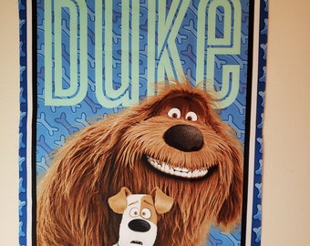 Secret life of pets Max and Duke cotton panel Fabric by the yard 100/% cotton for crafts and quilting