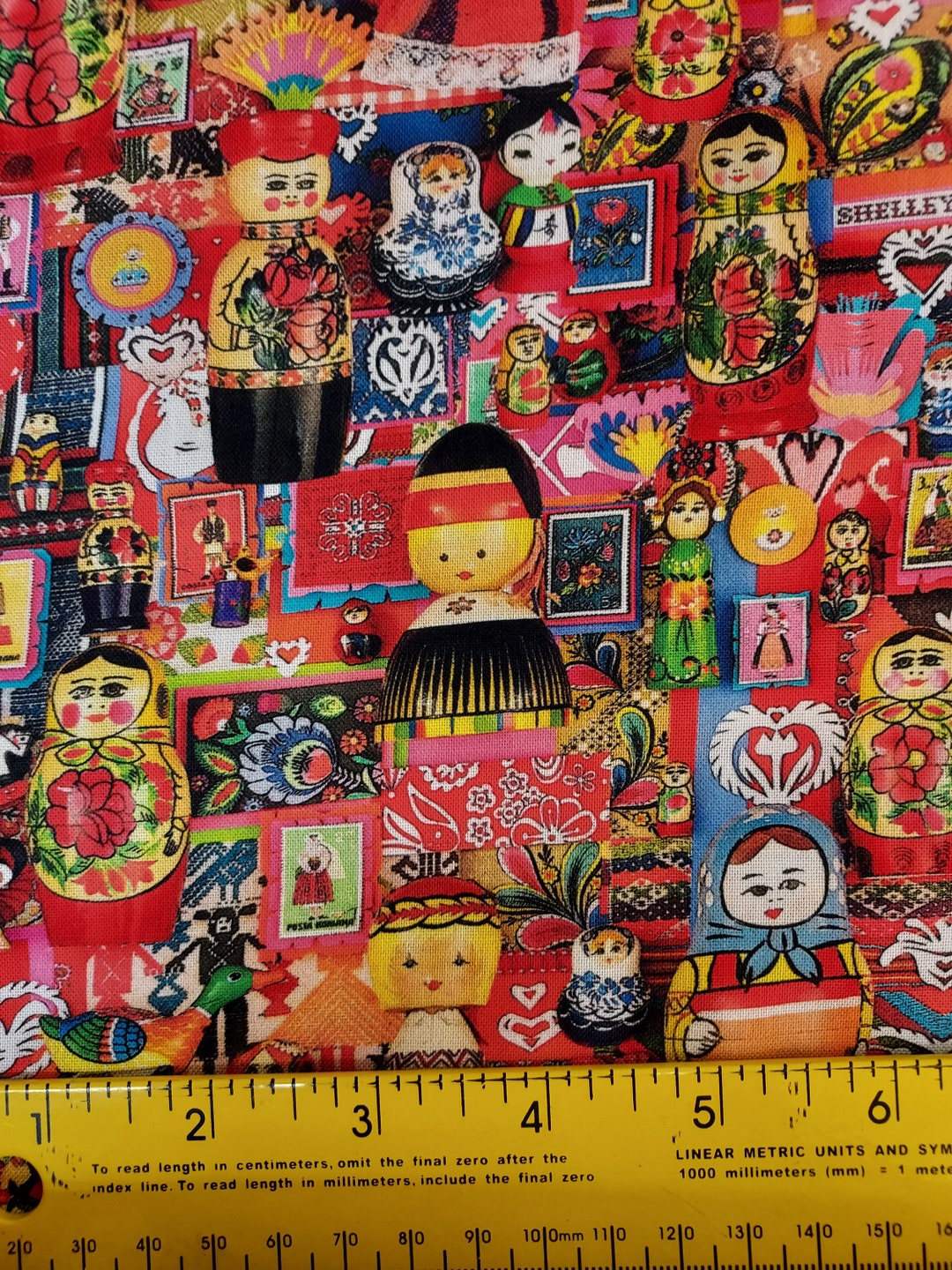 Robert Kaufman Nesting Doll Fabric RUSSIAN BABUSHKA 100 Cotton by the