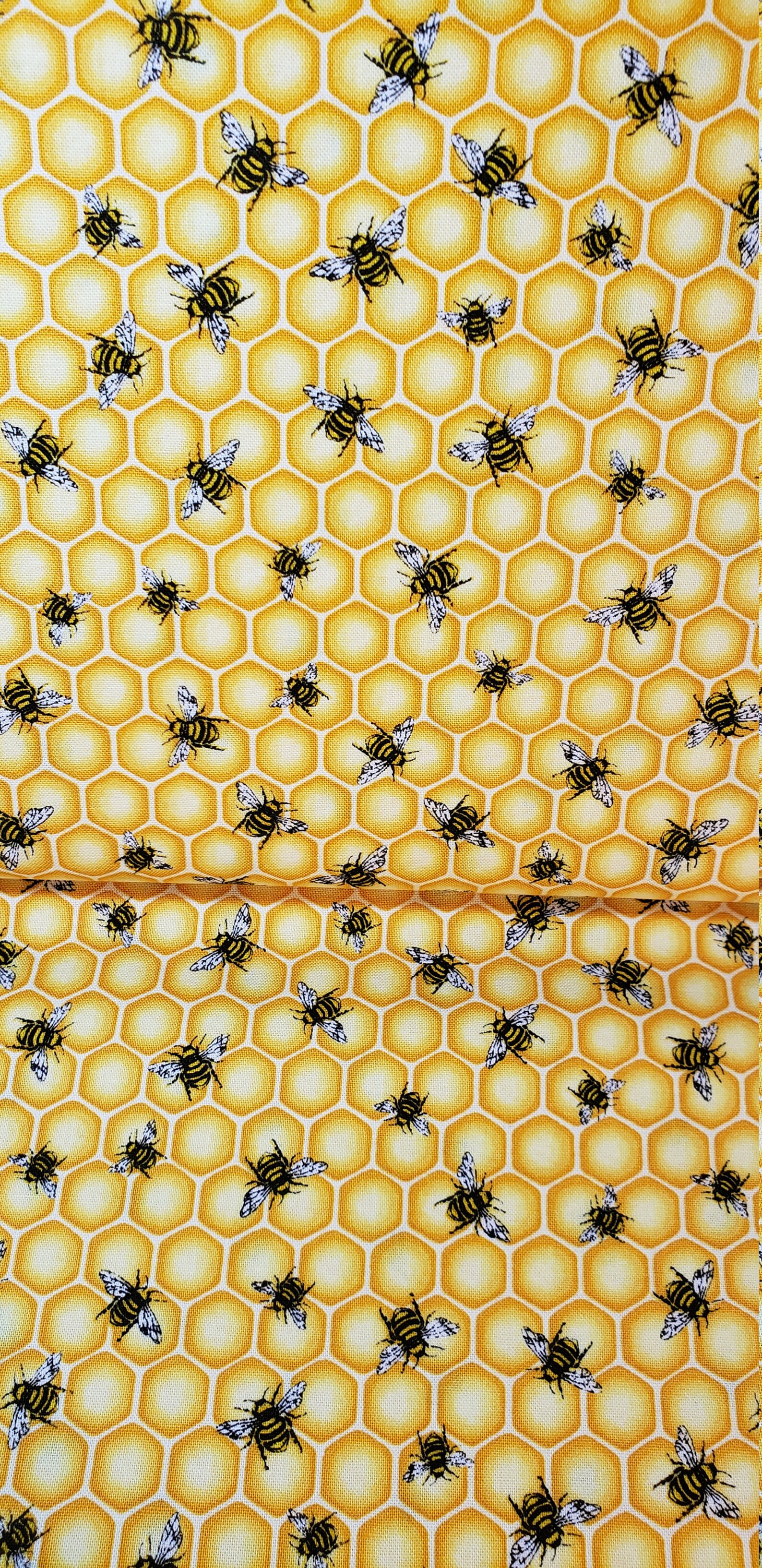 Bee on Premium Fabric by the yard 100 cotton for Etsy