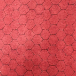Chicken Wire Print: Red 100% Cotton Quilting Fabric