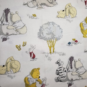 Winnie the pooh Fabric 100% cotton for clothing ,crafts and quilting,B.T.Y.,1/2,