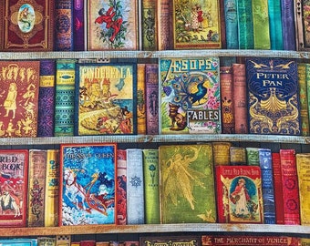 Robert Kaufman Library Fabric: Rare Books Print, 100% Cotton