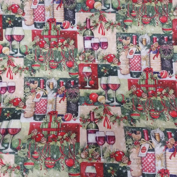 Tissu Susan Winget – Motif Cartes Régionales De Voyage – Environ 23 X 14 Pouces – Neuf