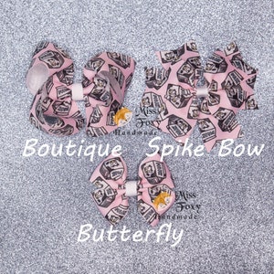 Milk Carton Hair Bow | Toddler Hair Bows | Girls Hair Bow | Baby Headband | Twisted Boutique Bows | Butterfly Spike Bow | Milk