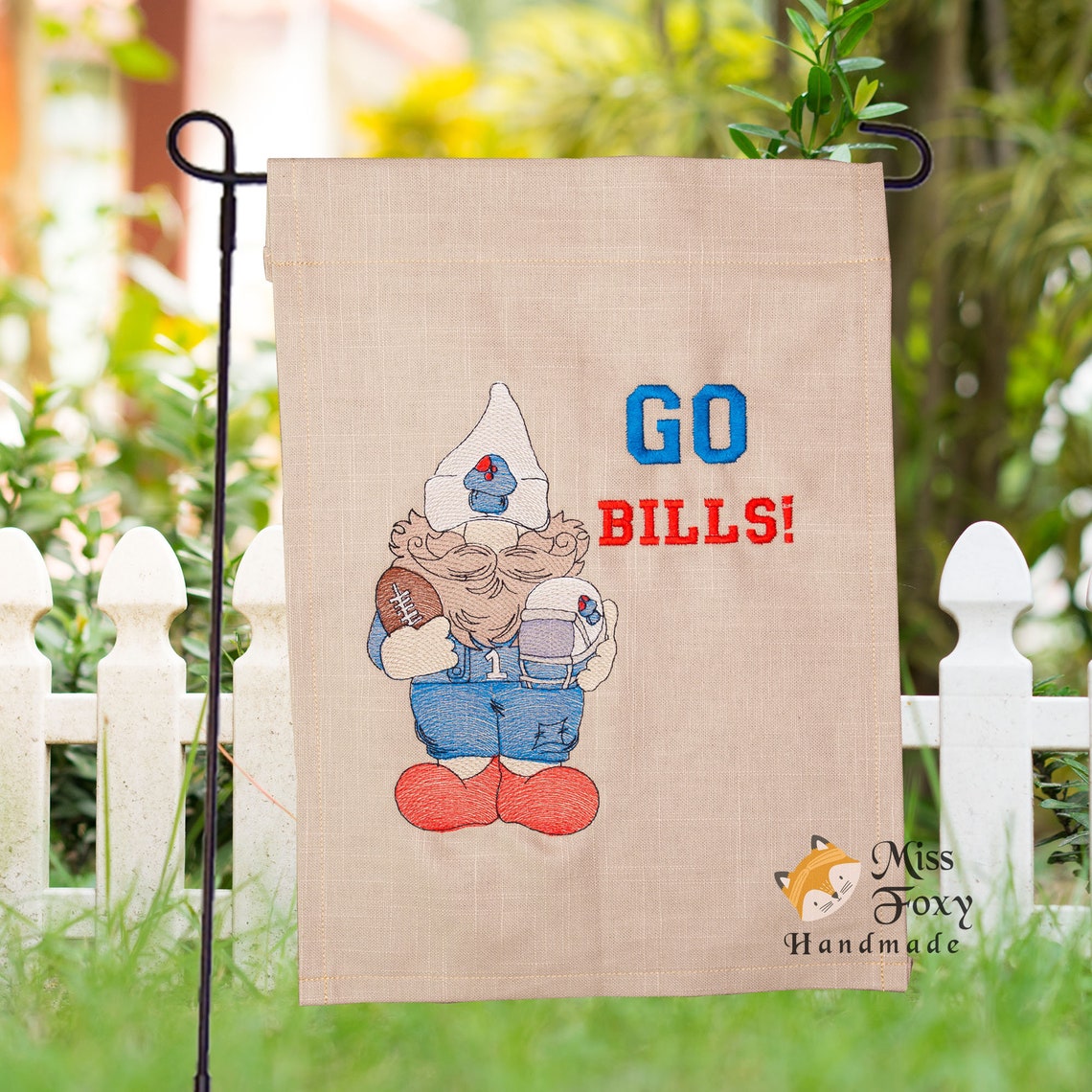 Buffalo Bills Football Gnome GO BILLS Buffalo Garden Etsy