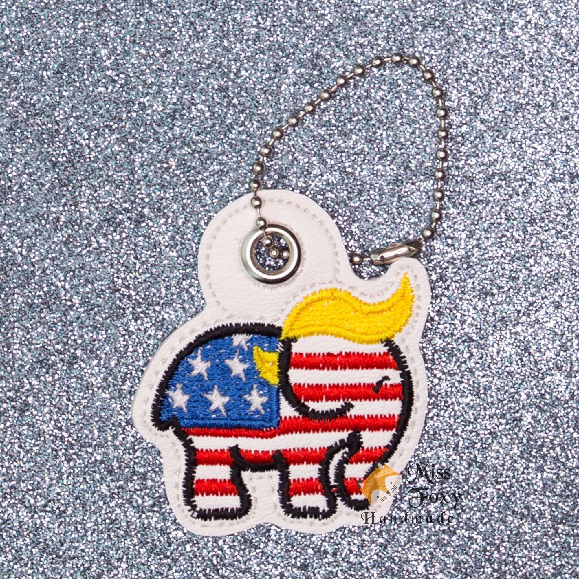 Trump Republican Party Vinyl Keychain | Key Fob | Backpack Charm ...