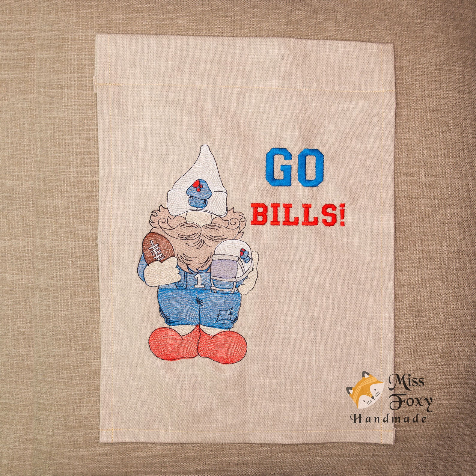 Buffalo Bills Football Gnome GO BILLS Buffalo Garden Etsy
