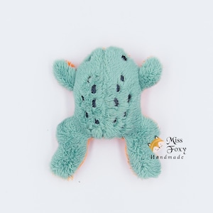 Tiny Toad Worry Pet Plush – Mini Minky Pocket Pal, Embroidered Stress Relief Toy, Anxiety Support Gift, Emotional Support Plushie