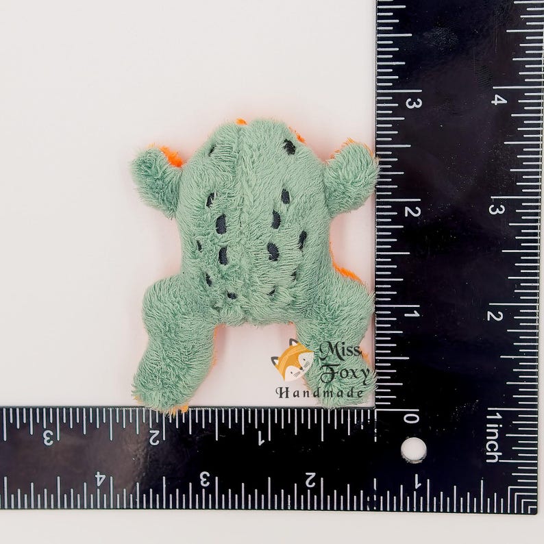 Mini Toad Pet Tiny Toad Worry Pet Plush – Mini Minky Pocket Pal, Embroidered Stress ...