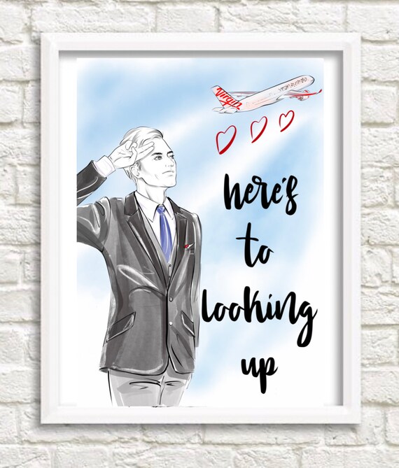 Virgin Australië Mannelijke Stewardess Travel Print - Etsy Nederland