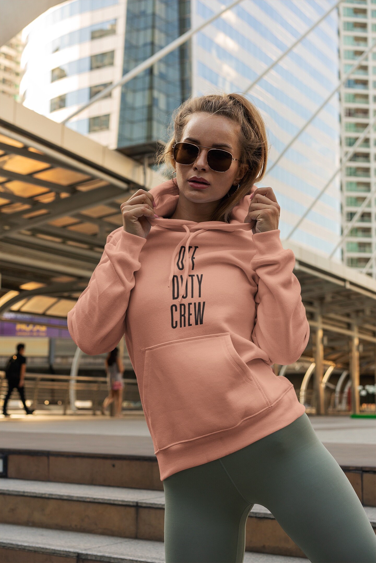 Off Duty Crew Hoodie Flight Attendant 
