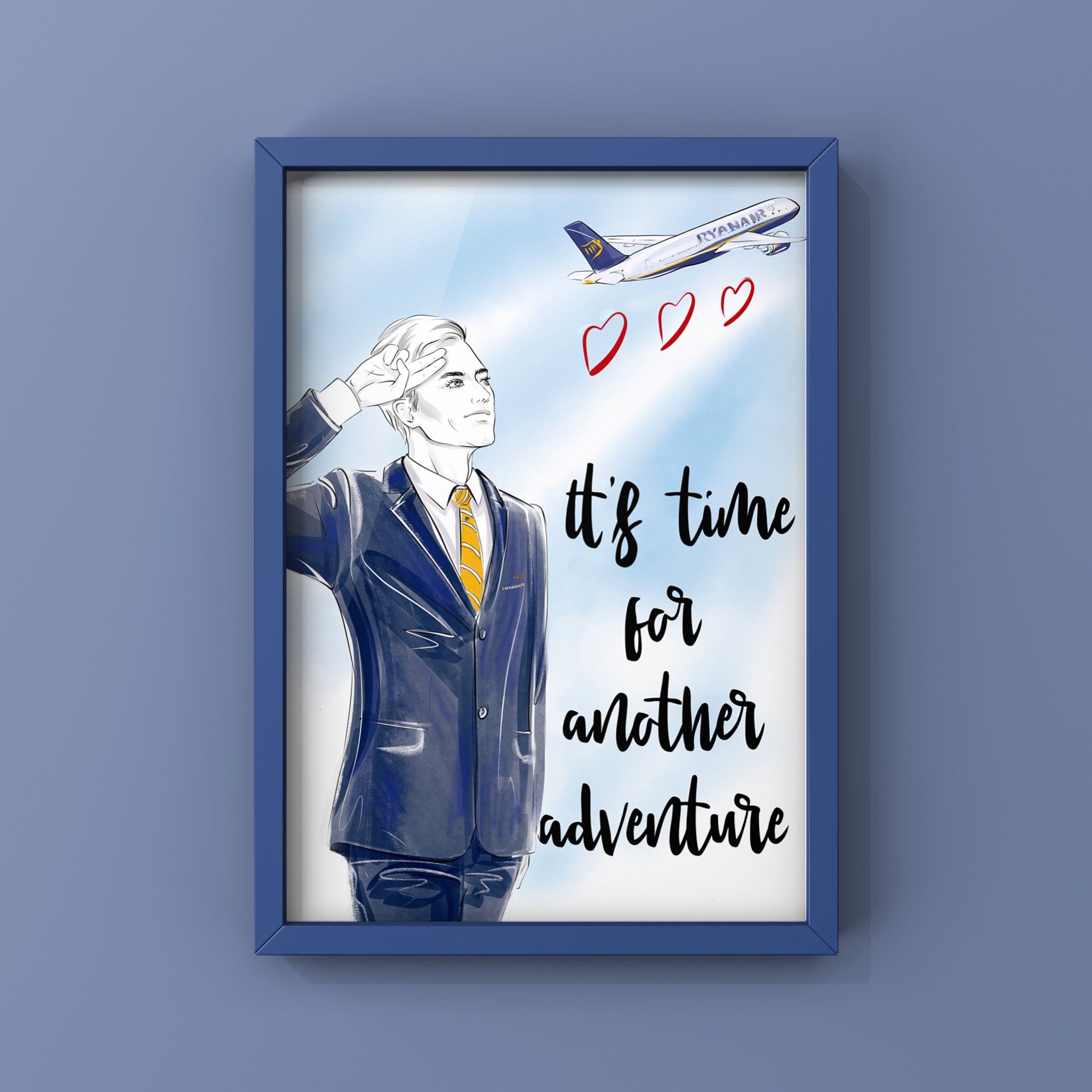 Ryanair Male Card Aviation Gift Uniform Cabin Crew Pilot New Job ryanair-male-card-aviation-gift-uniform-cabin-crew-pilot-new-job