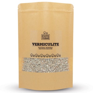 Cute Farms Horticulture Gardening Vermiculite | Growing Medium for Plants and Terrariums | Natural Soil Additive