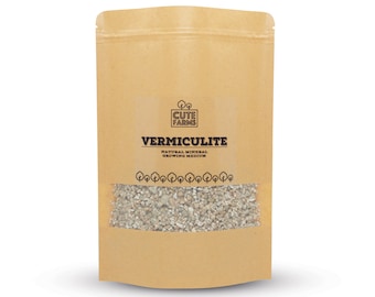 Cute Farms Horticulture Gardening Vermiculite | Growing Medium for Plants and Terrariums | Natural Soil Additive