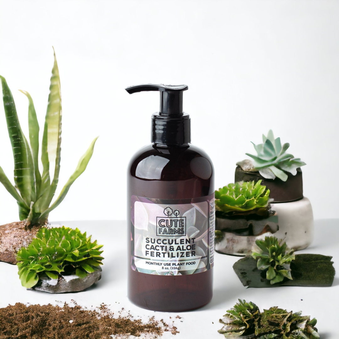 Cute Farms Succulent, Cacti, Aloe Fertilizer Gentle Monthly Use Formula