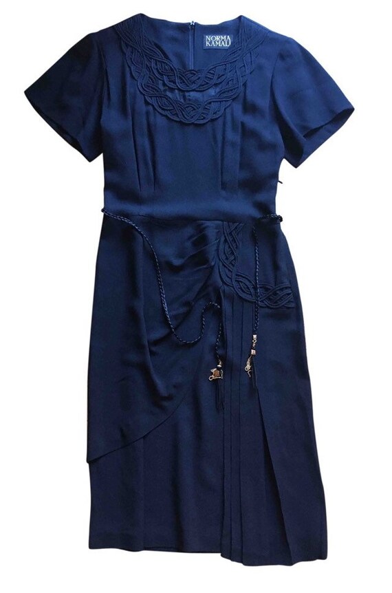 Norma Kamali black midi dress