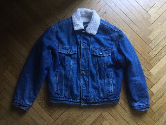 1980's padded denim jacket