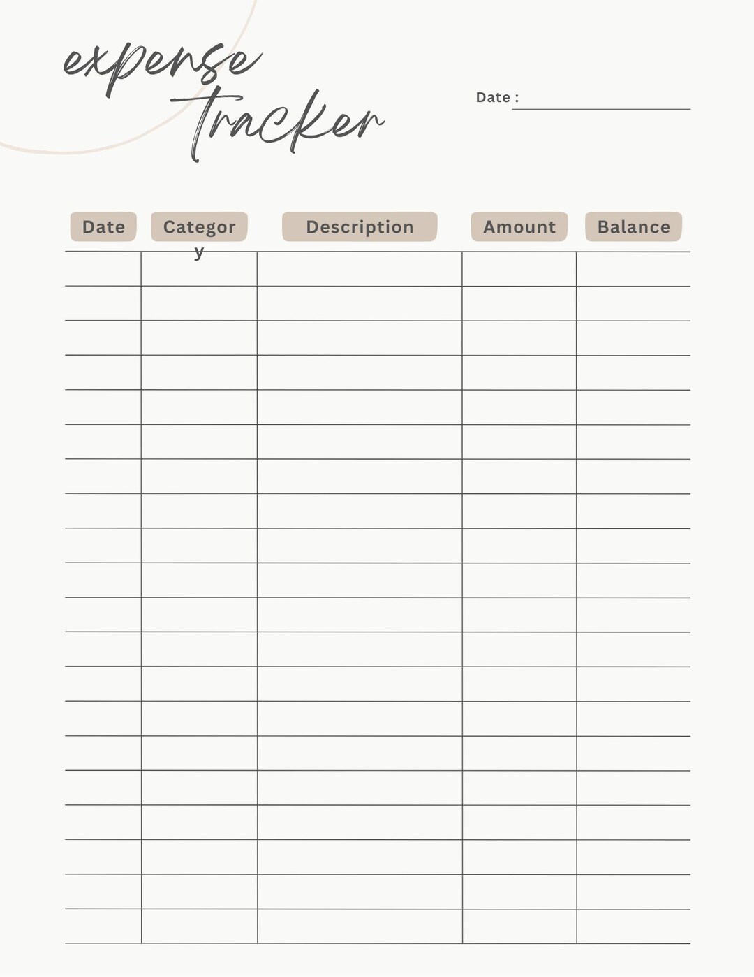 Etsy Expense Tracker | Small Business Finance Planner | Printable ...