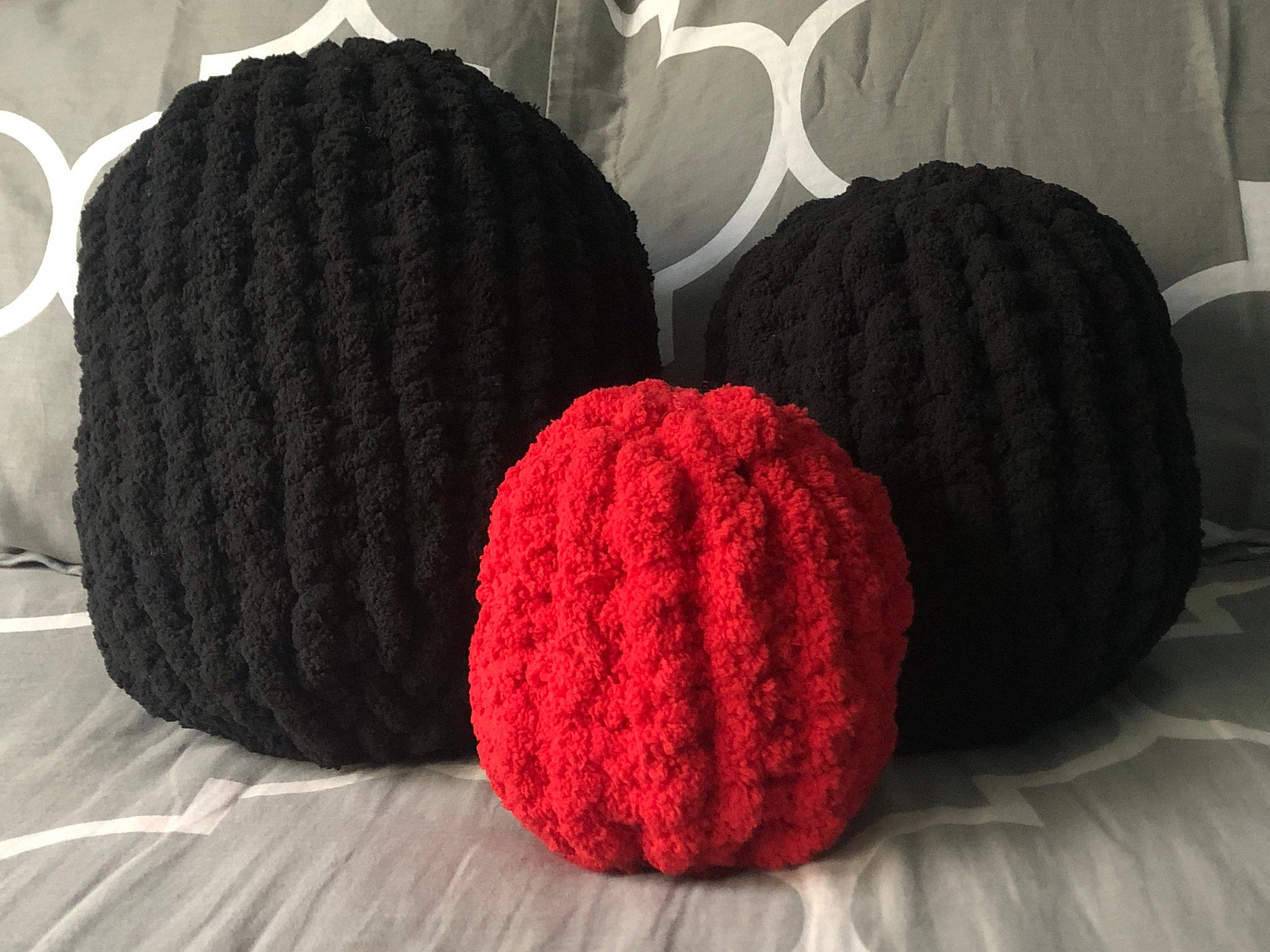 Chunky Knit Round Pillow Etsy