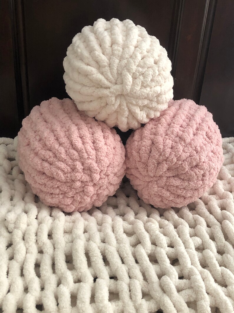 Chunky Knit Round Pillow Etsy