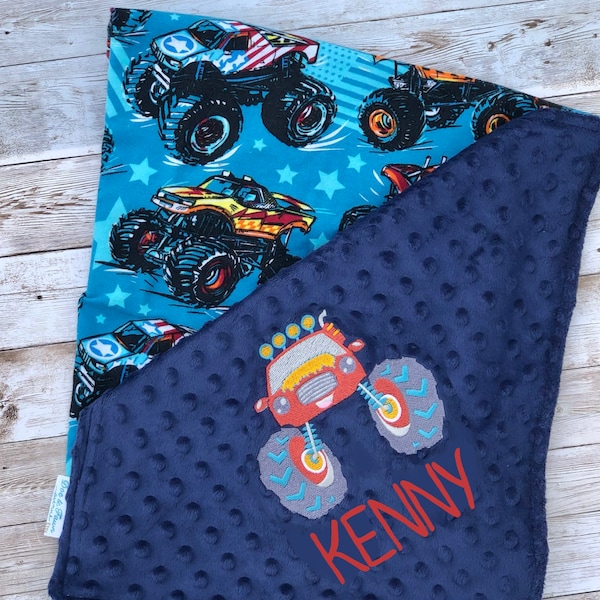 Truck Baby Blanket Etsy