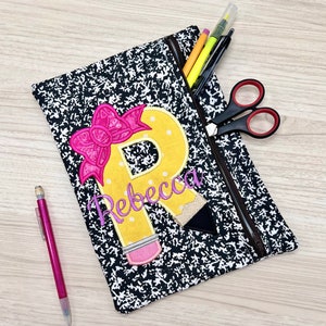 Embroidered Personalized Pencil Pouch | Custom Pencil Case | Back to school Zipper Pouch |  Kids Box | Girl’s Pencil Case | Boys Pencil Bag