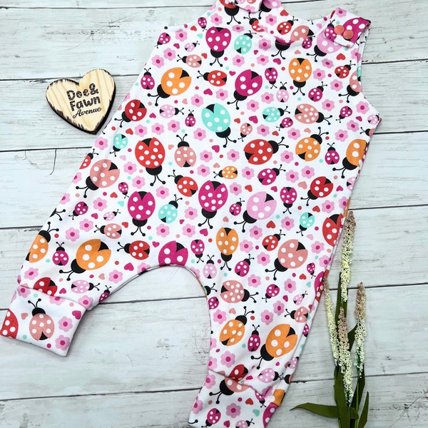 Lady Bug Baby Girl Outfit | Baby Summer One Piece | Lady Bug Romper | Infant Jumpers | Little Lady Toddler Outfit