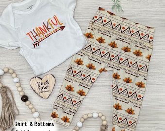Thanksgiving Baby Boy Outfit | Baby Girl Thanksgiving Outfit | Thanksgiving Baby Leggins | Turkey Baby Leggings| Fall Toddler Outfit