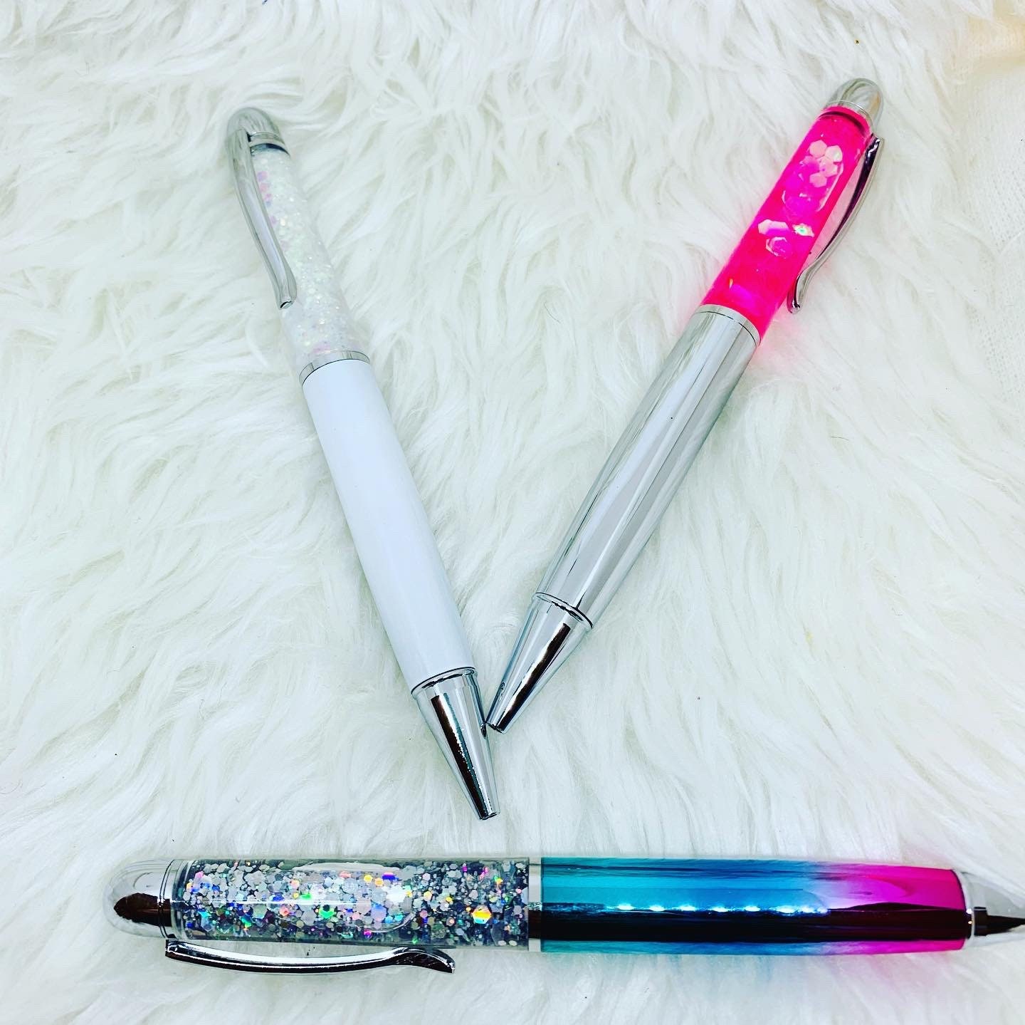 Snow Globe glitter Pens Etsy