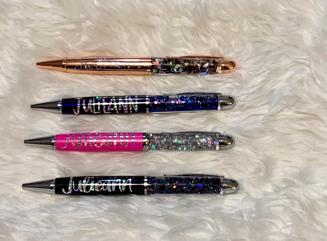 Snow Globe glitter Pens Etsy