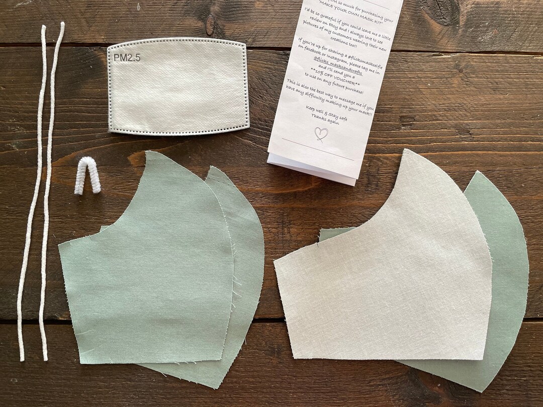 Make Your Own Mask Kit / DIY Mask / Learn a New Skill During Etsy