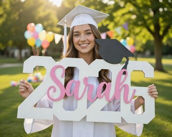 Personalized Graduation Sign | Senior Photo Prop | Congrats Grad Decor