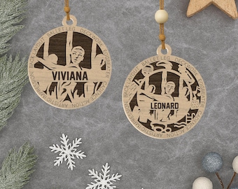 Personalized Synchronized Swimming Wood Ornament: Custom Swimmer Gift