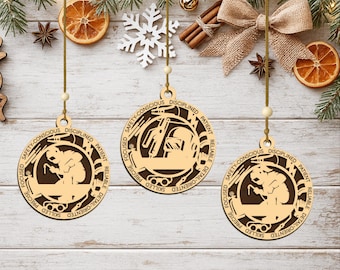 Personalized Welder Ornament, Handcrafted Wood Keepsake, Welding Gift