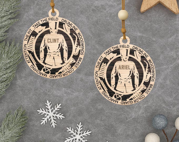 Personalized Marching Band Christmas Ornament – Male & Female Ornament