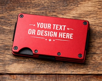 Personalized Slim Metal Wallet – Minimalist RFID Wallet for Everyday Carry