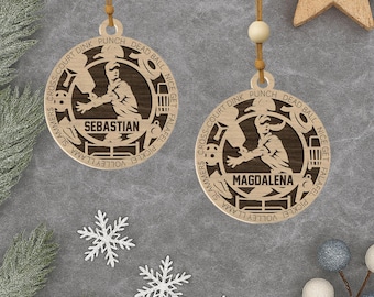 Personalized Pickleball Ornament – Custom Name Christmas Gift for Players & Coaches