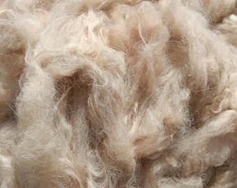 So Beautiful and Soft! Washed / Unprocessed Creamy White Huacaya Alpaca Fiber ~ By the Ounce