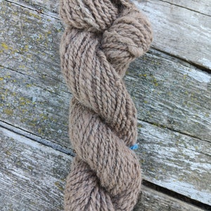 Handspun Sandy Beige Alpaca Yarn ~ 58 Yard Skein ~ Weaving / Fiber Arts ~ Natural Fiber Yarn ~ 160 grams ~ 5.3 ounces ~ 2 ply