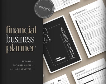 Ultimate Bookkeeping Workbook • Business Finances • Money Management • Business Statements • Financial Printable Planner • PDF • GOODNOTES