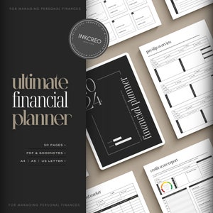 Ultimate Financial Workbook • Plan Your Finances • Money Management • Budget Planner • Financial Printable Planner • PDF • GOODNOTES