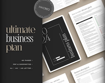 Ultimate Business Plan Workbook • Plan Your Entrepreneur Business • Business Plan Template • Business Printable Planner • PDF • GOODNOTES