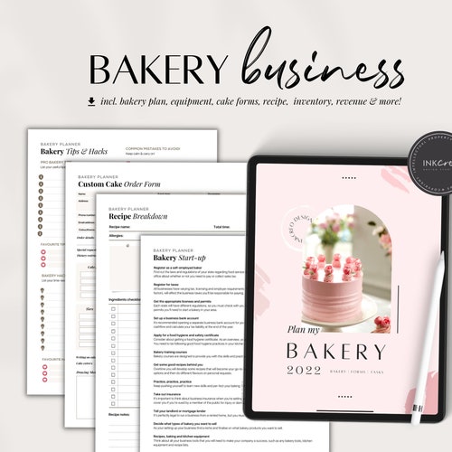 Home Bakery Business Kit Order & Inventory Management Etsy
