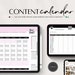 Digital Social Media Planner, Editorial Content Calendar, Social Media Schedule, Digital Media Manager, Google Sheets & Excel