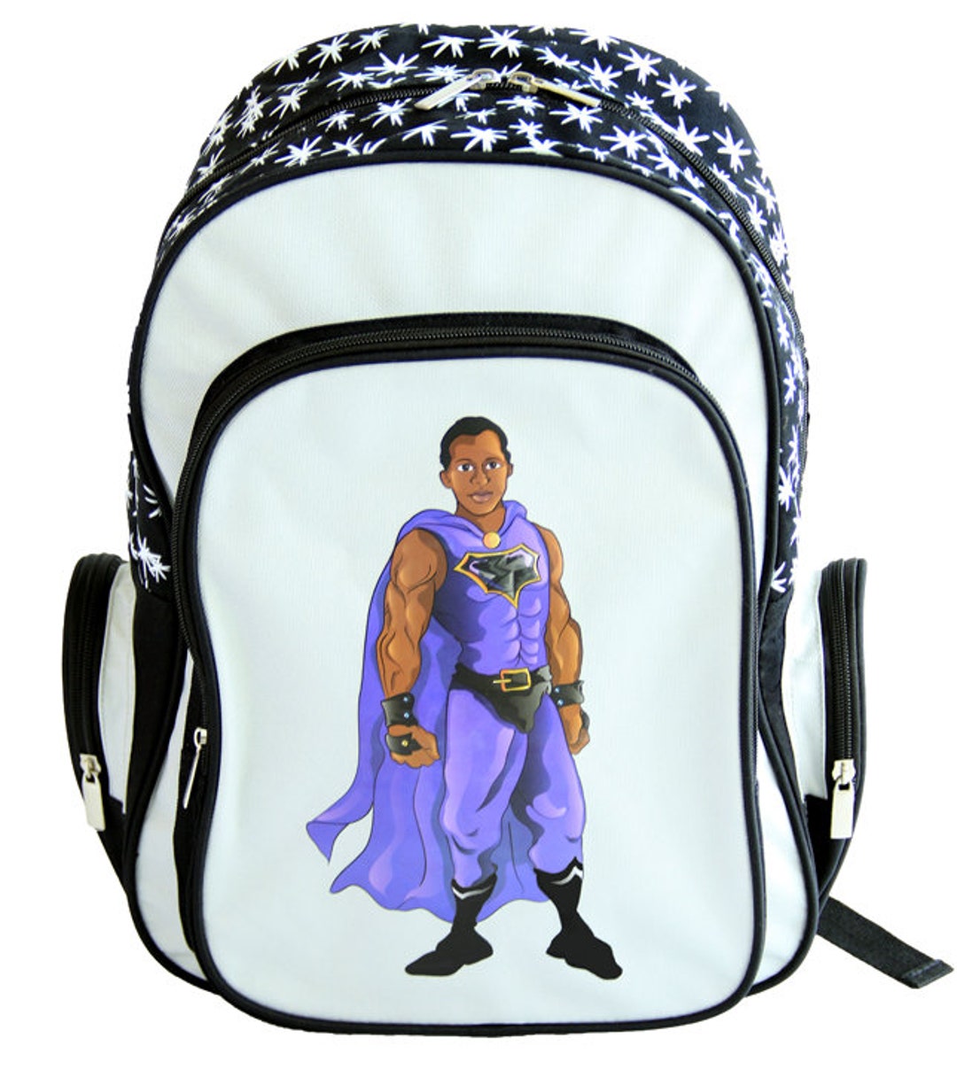 Black Superhero Backpack - Etsy