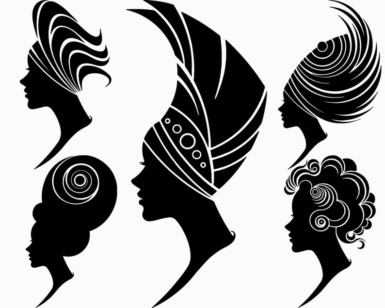 Download Afro women svg bundle Afro women svg Afro girl svg Afro | Etsy