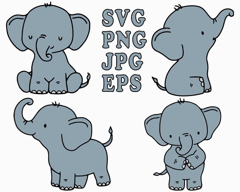 Download Baby Elephant SVG.Elephant SVG Elephant Bundle svg files ...