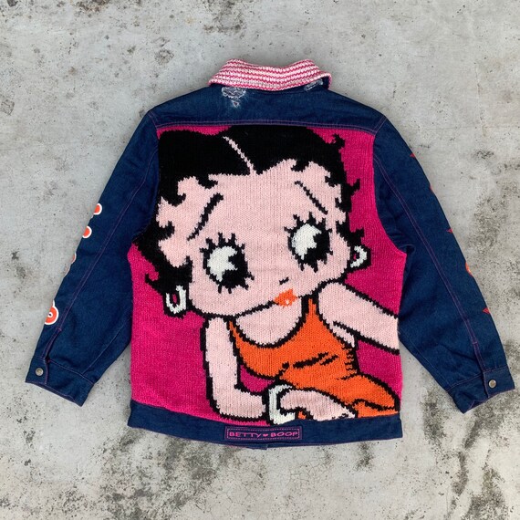 Vintage Rere Betty Boop Denim Jacket Distressed Bi