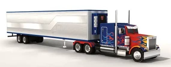 Optimus Prime Papercraft 3D Paper Model Car Paper Craft Car